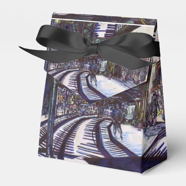 Dusting the Piano Favor Box (Front Side)