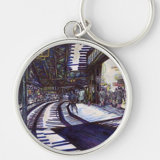 Dusting the Piano Keychain (Front)