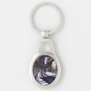 Dusting the Piano Keychain