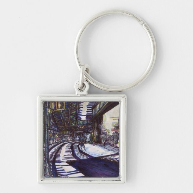 Dusting the Piano Keychain (Front)