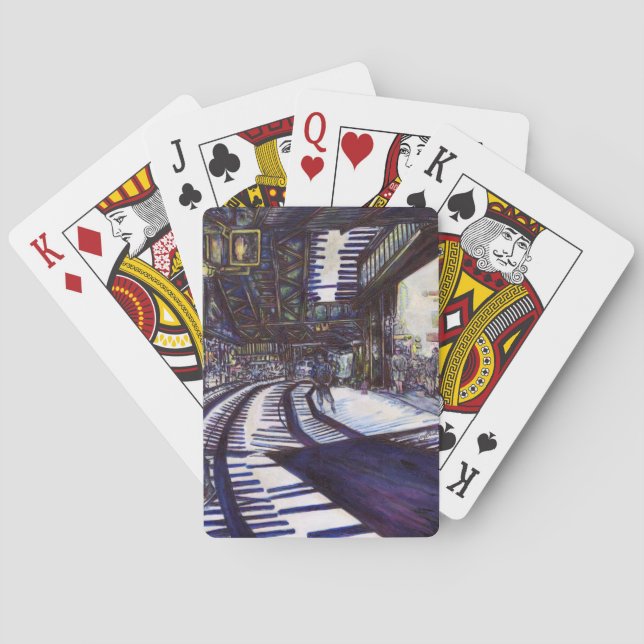 Dusting the Piano Playing Cards (Back)