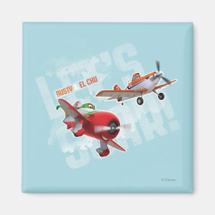 Dusty and El Chu - Let's Soar! Magnet