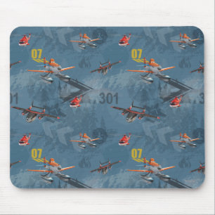 Dusty, Blade Ranger, And Cabbie Pattern Mouse Pad