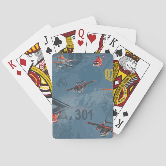 Dusty, Blade Ranger, And Cabbie Pattern Playing Cards (Back)