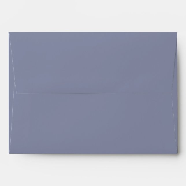 Dusty Blue 5x7 Envelope (Back (Top Flap))