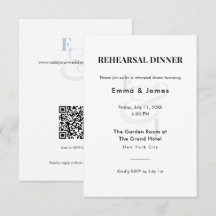 Dusty Blue Ampersand Wedding | Rehearsal Dinner 