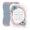 Dusty Blue and Rose Gold Glitter Floral Wedding