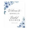 Dusty Blue Bohemian Floral Bridal Shower Sign
