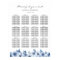 Dusty Blue Bohemian Floral Wedding Seating Chart