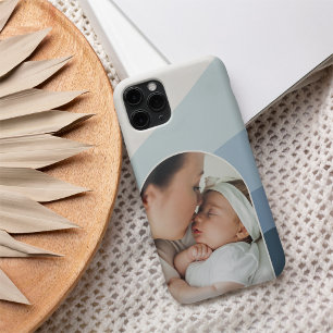 Dusty Blue Boho Colour Flow Arch Photo iPhone 16 Case