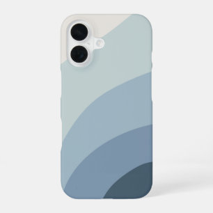 Dusty Blue Boho Colour Flow iPhone 16 Case