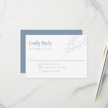 Dusty Blue Boho Minimalist Wedding
