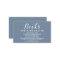 Dusty Blue Books for Baby Request Card