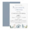 Dusty Blue Botanical Rehearsal Dinner Invitation