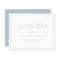 Dusty Blue Budget Wedding Save the Date