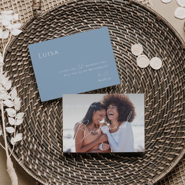 Dusty Blue | Carte de proposition d'aide d'informa (Créateur téléchargé)