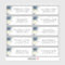 Dusty Blue Champagne Ivory Wedding Guest Address
