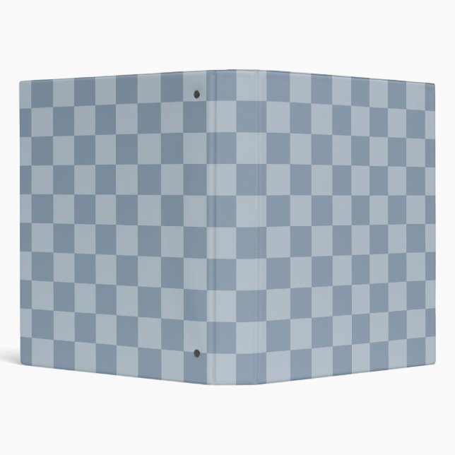 Dusty Blue Chequerboard Binder (Background)