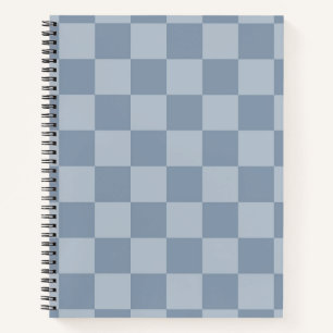 Dusty Blue Chequerboard Notebook