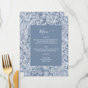 Dusty Blue Chinoiserie Floral enclosure cards