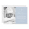 Dusty Blue Cross Boy Photo Baptism Thank You Card
