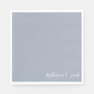 Dusty Blue Custom Luncheon Napkins