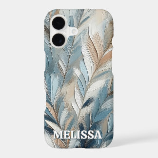 Dusty Blue Elegance in Acrylic With Name