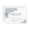 Dusty Blue Elegant Floral Boho Rose Rustic Wedding