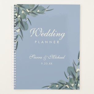Dusty Blue   Eucalyptus Botanical Wedding Planner