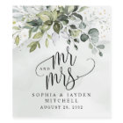 Dusty Blue Eucalyptus Greenery  Mr and Mrs Wedding