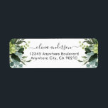 Dusty Blue Eucalyptus Greenery Succulent Wedding<br><div class="desc">Dusty Blue Eucalyptus Greenery Succulent Wedding Label</div>
