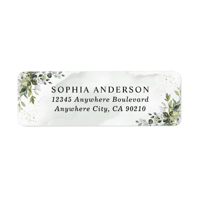 Dusty Blue Eucalyptus Greenery Succulent Wedding (Front)