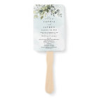 Dusty Blue Eucalyptus Greenery Wedding Programs