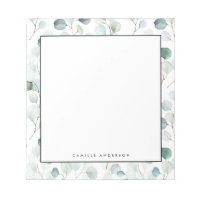 Dusty Blue Eucalyptus Leaves Pattern Personalized