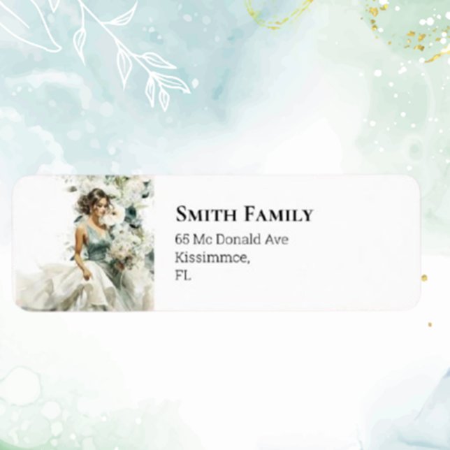 Dusty Blue Eucalyptus Mariage de verdure (Add a heartfelt touch to your wedding with our Dusty Blue Eucalyptus Greenery Wedding Label)