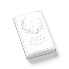 Dusty Blue Fleur sauvage Rustic Boho Mariage Monog