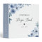 Dusty Blue Floral Bridal Shower Recipe Book