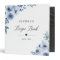 Dusty Blue Floral Bridal Shower Recipe Book