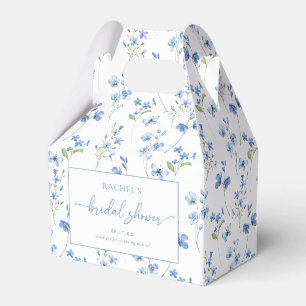 Dusty Blue Floral Fêtes des mariées Ballotins
