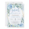 Dusty Blue Floral Gold Geometric Sweet seventeen