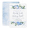 Dusty Blue Floral Greenery Engagement Party