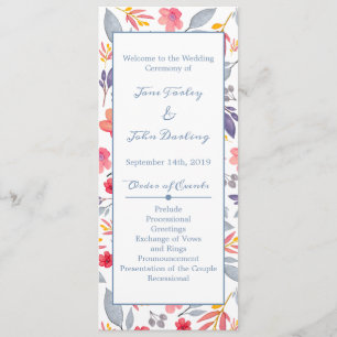 Dusty Blue Floral Programme