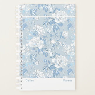 Dusty Blue Floral Small Planner