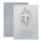 Dusty Blue Florals Baptism Invitation