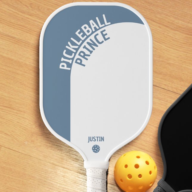 Dusty Blue Geometric Arch Pickle Prince Men's Pickleball Paddle (dusty blue pickle prince pickleball paddle)