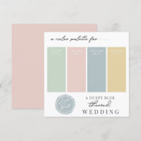 Dusty Blue Green Blush & Yellow Colour Palette Car