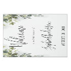 Dusty Blue Greenery Bridal Shower Welcome Sign