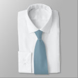 Dusty Blue Groom and Groomsmen Initials Wedding Tie<br><div class="desc">Dusty Blue tie for the groom and his groomsmen. Hidden on the back you can easily personalise the initials so there can be no mistaking who's tie belongs to who! The color and font of the initials and also the tie color can be changed if you so wish via the...</div>