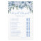 Dusty Blue He Said She Said Bridal Shower Game
