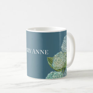 Dusty Blue Hydrangea Bouquet Coffee Mug